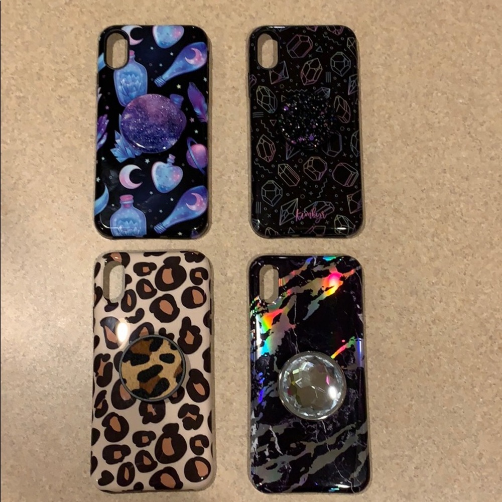 Set of 4 iPhone X/Xs cases